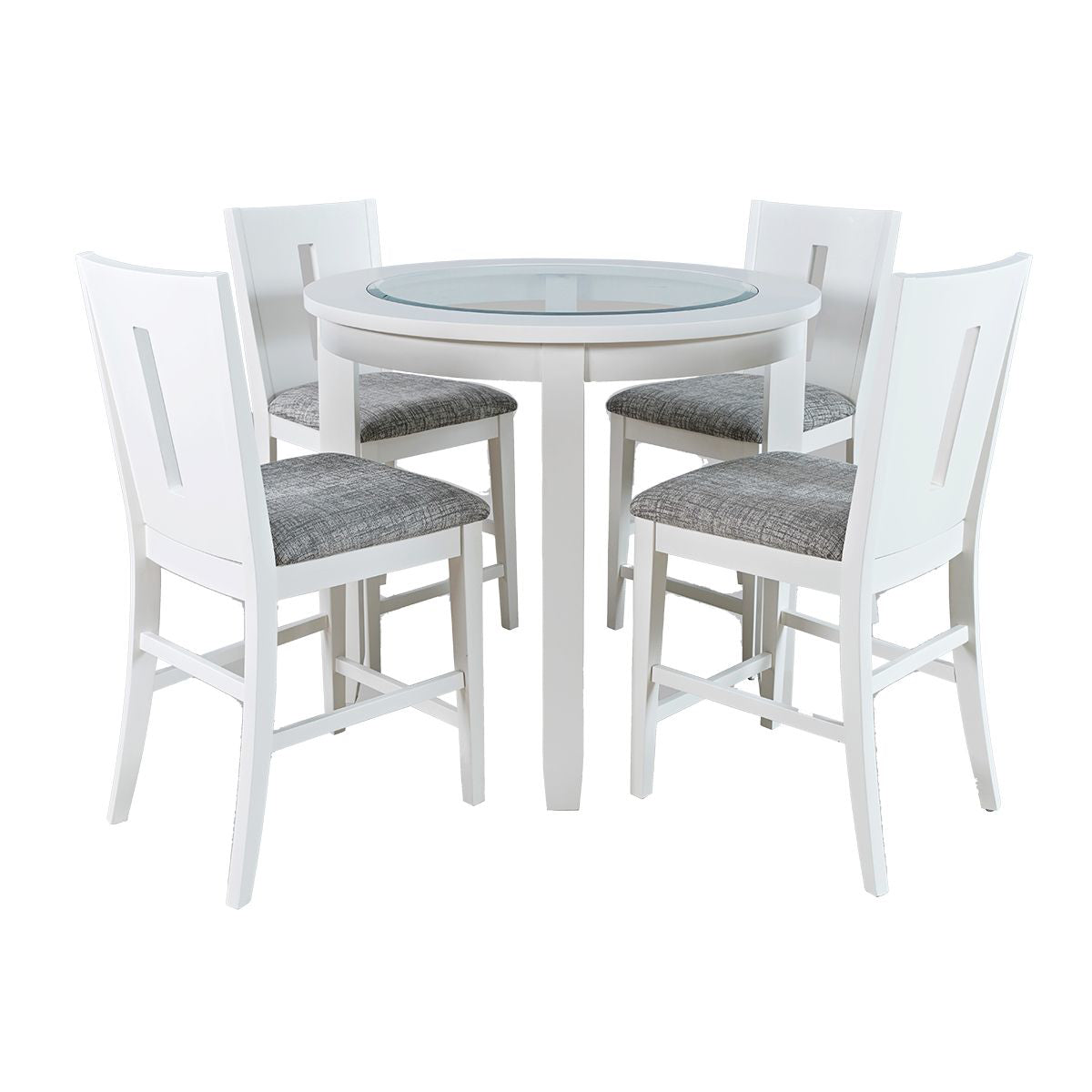 URBAN ICON WHITE ROUND COUNTER TABLE