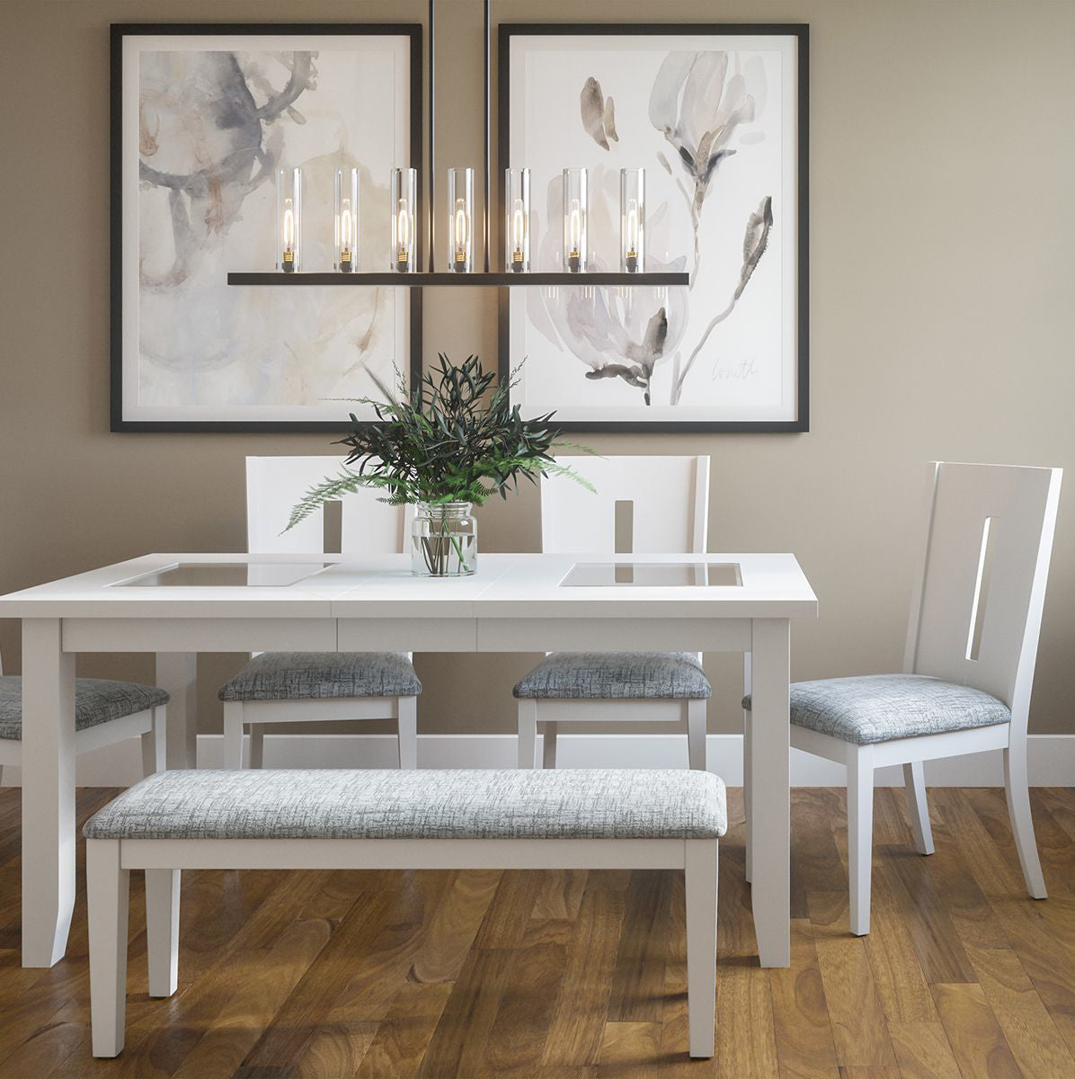 URBAN ICON WHT UPH BENCH