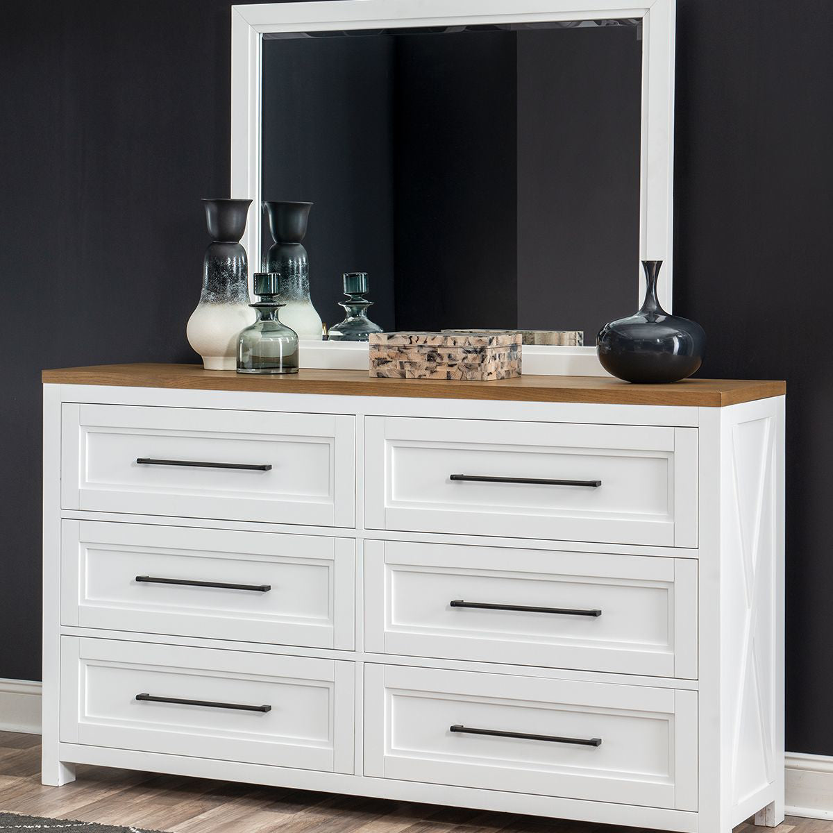 FRANKLIN DRESSER WITH MIRROR