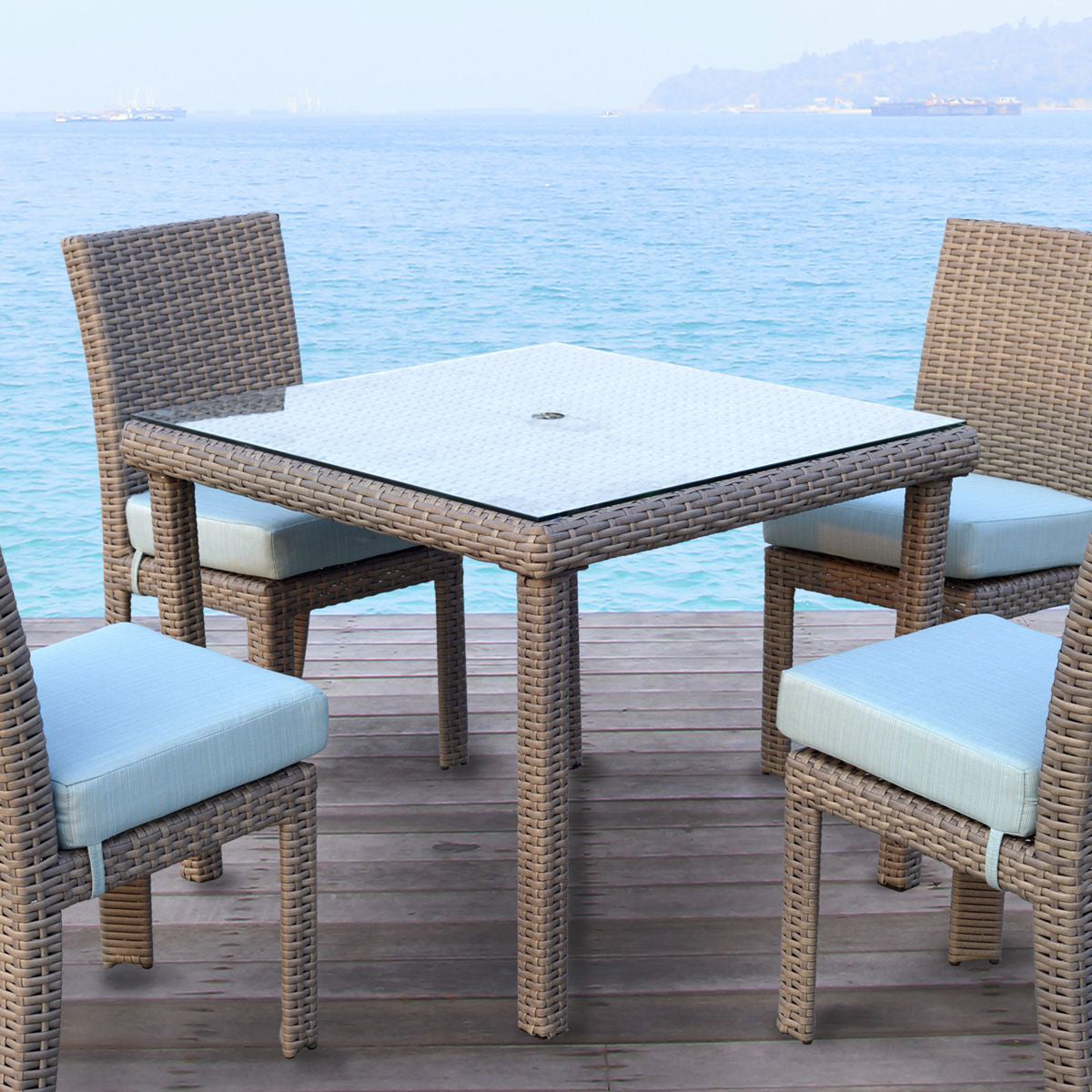 ST TROPEZ SQ DINING TABLE