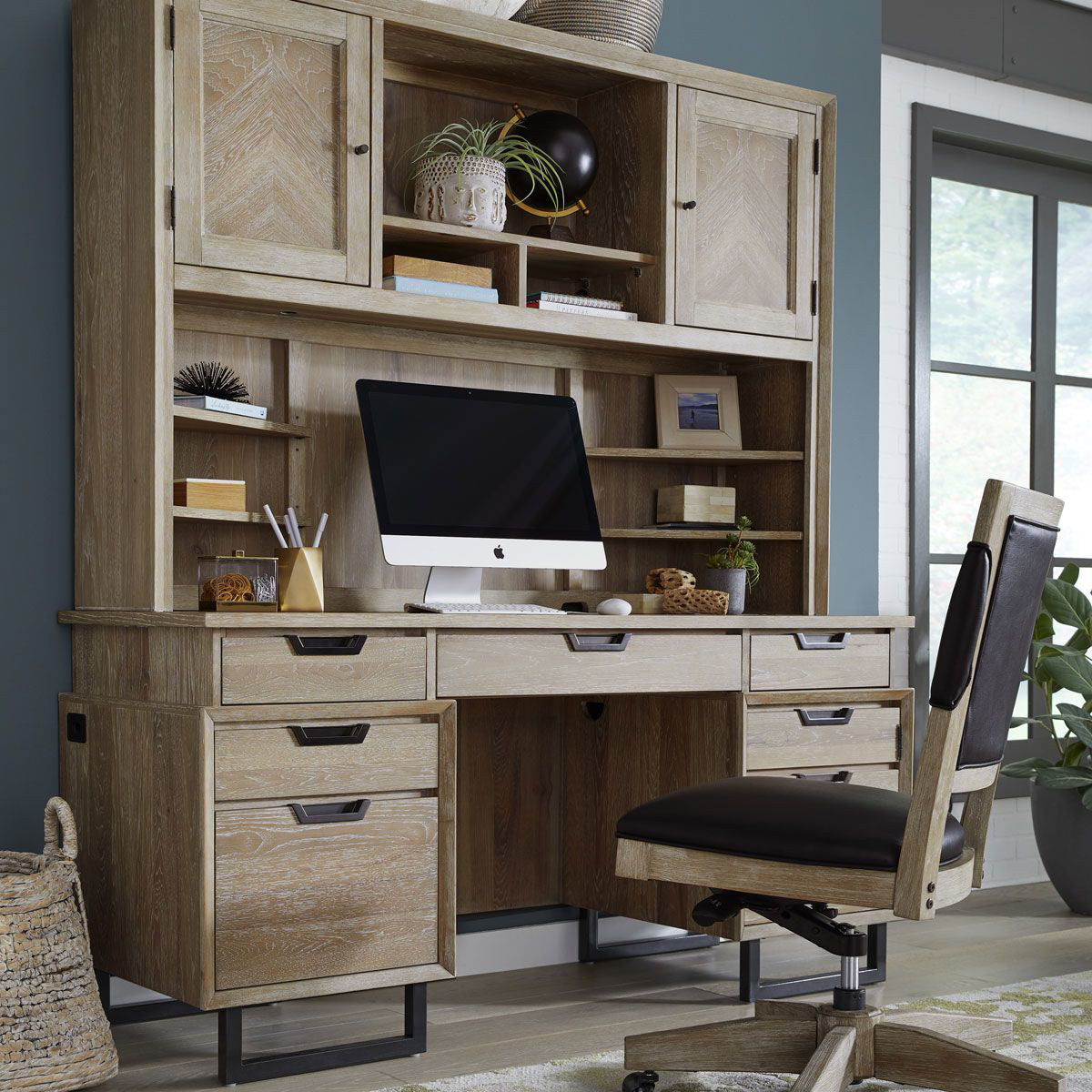 HARPER CREDNEZA DESK W/HUTCH