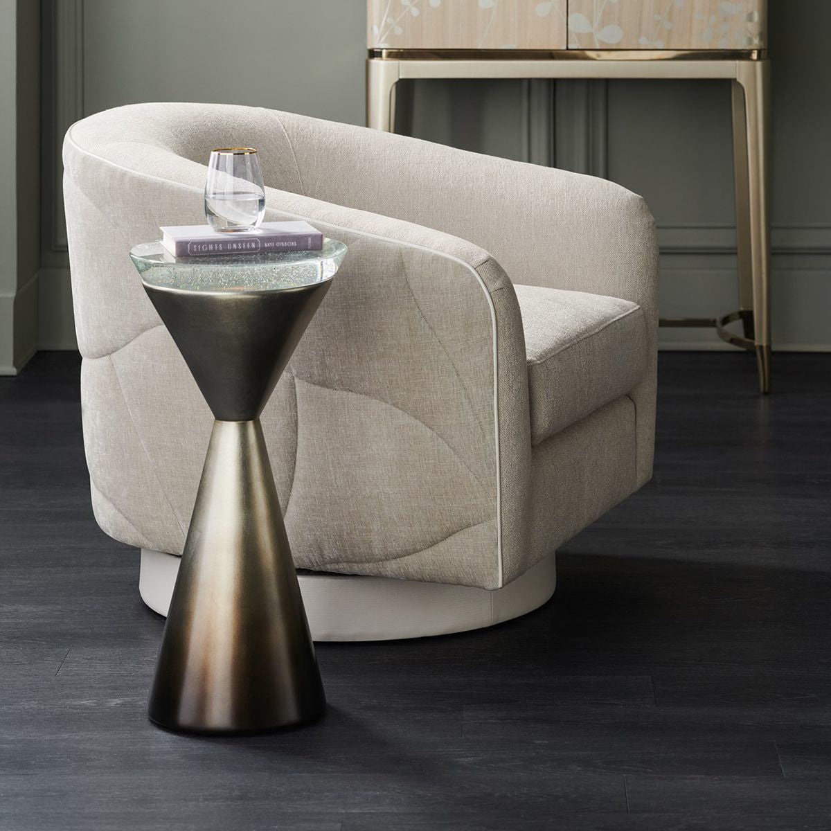 SPY GLASS SIDE TABLE