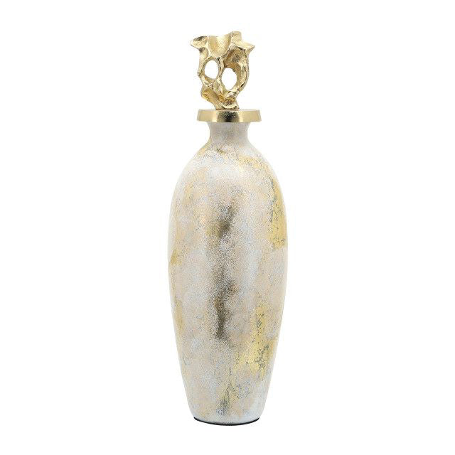 23" Mtl Vase W/finial
