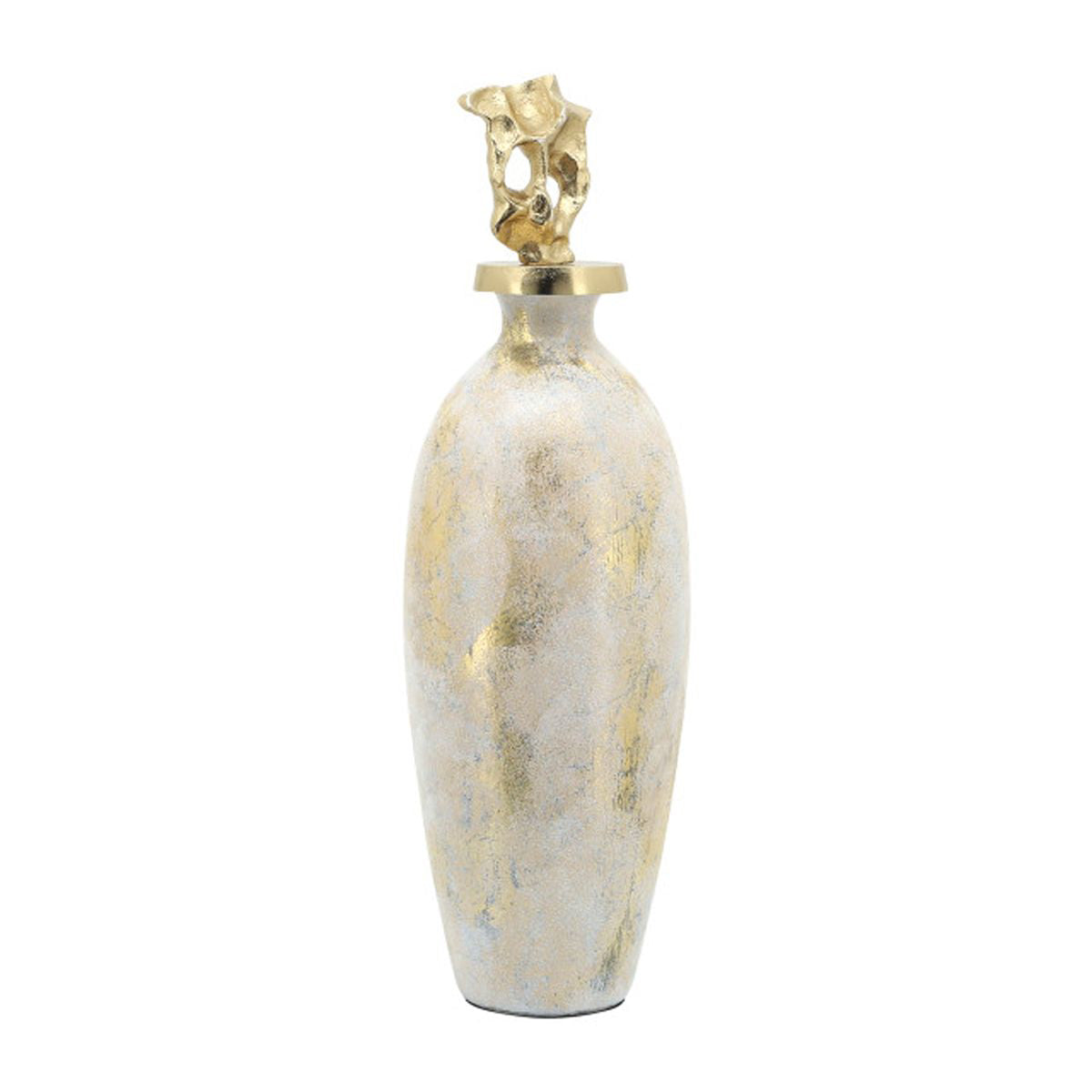 23" Mtl Vase W/finial