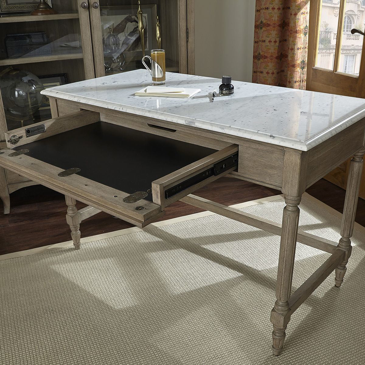 PROVENCE WRITING DESK W/MARBLE