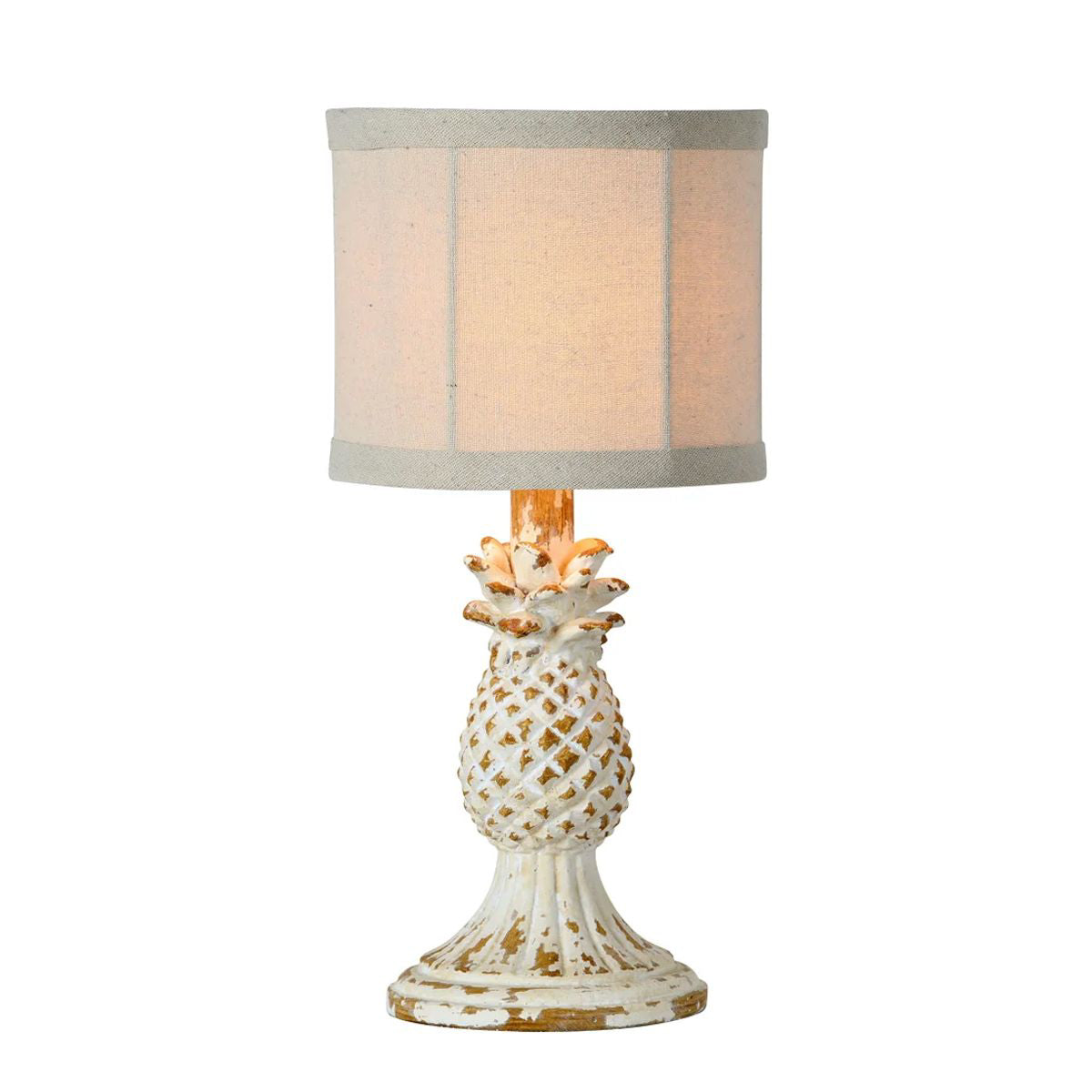 White Pineapple Accent Lamp