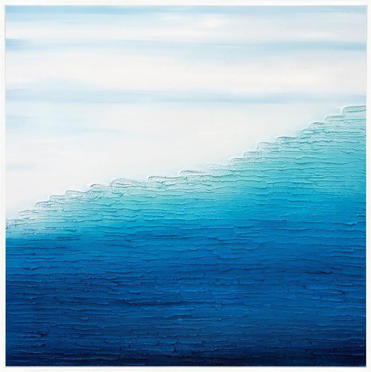 DECENDING AQUA TEXT ART