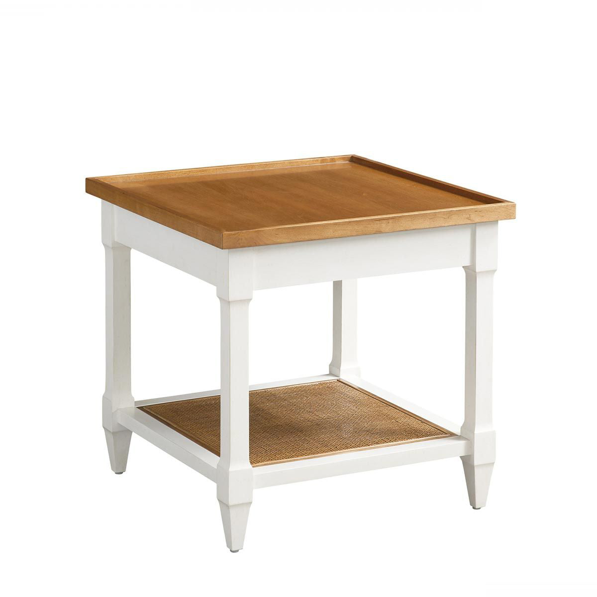 TEMPLE WHITE END TABLE
