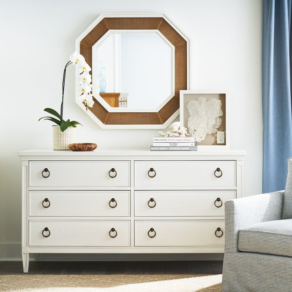 HOBIE DOUBLE DRESSER WHITE