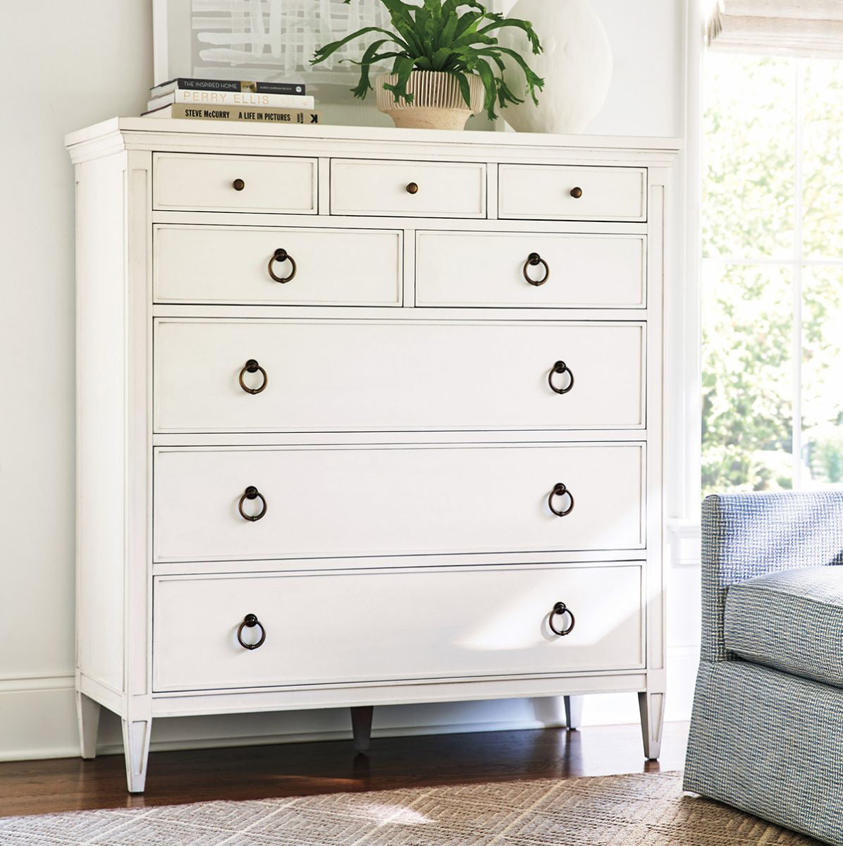 HEISLER DRAWER CHEST WHITE