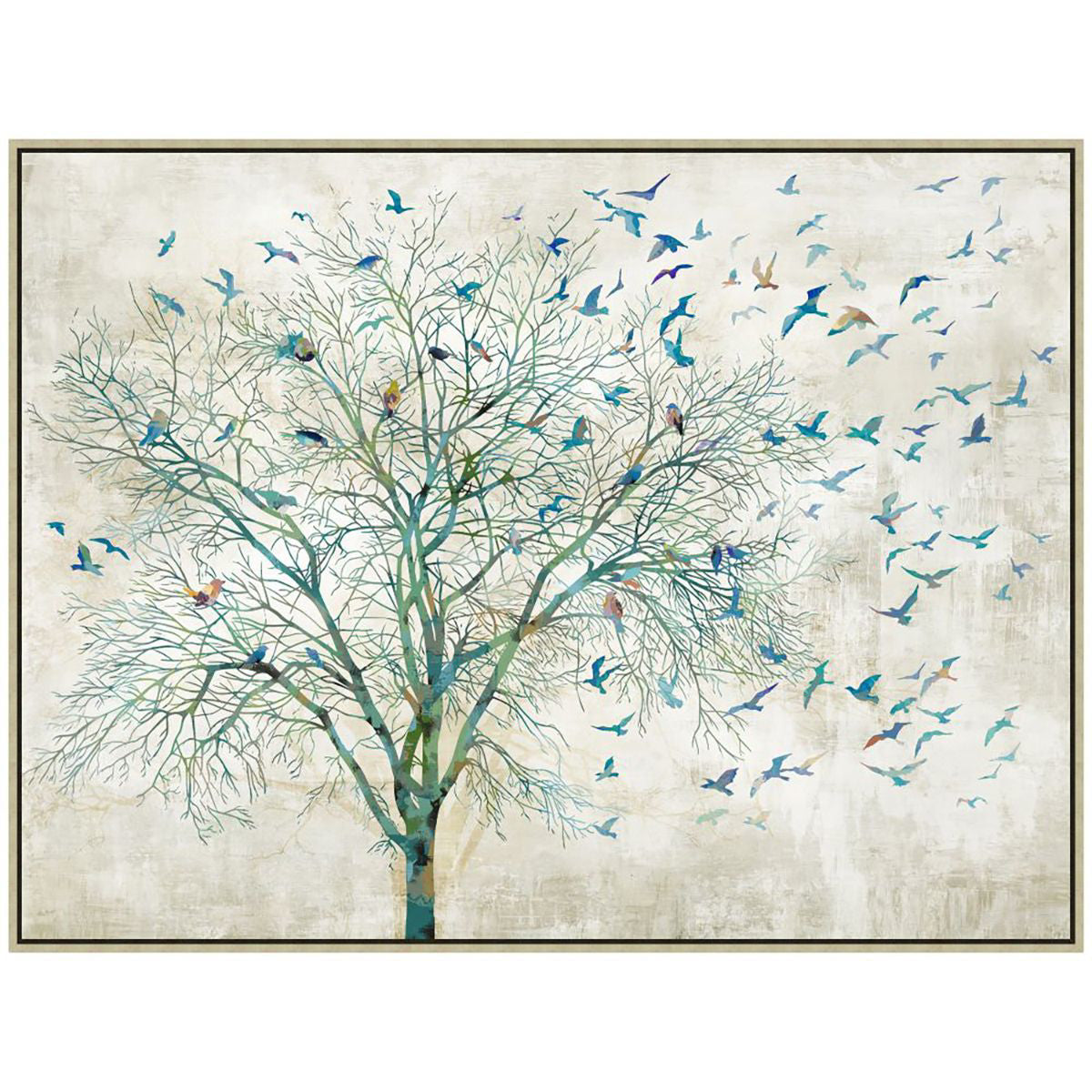 FLUTTERING TREE FRAMED ART