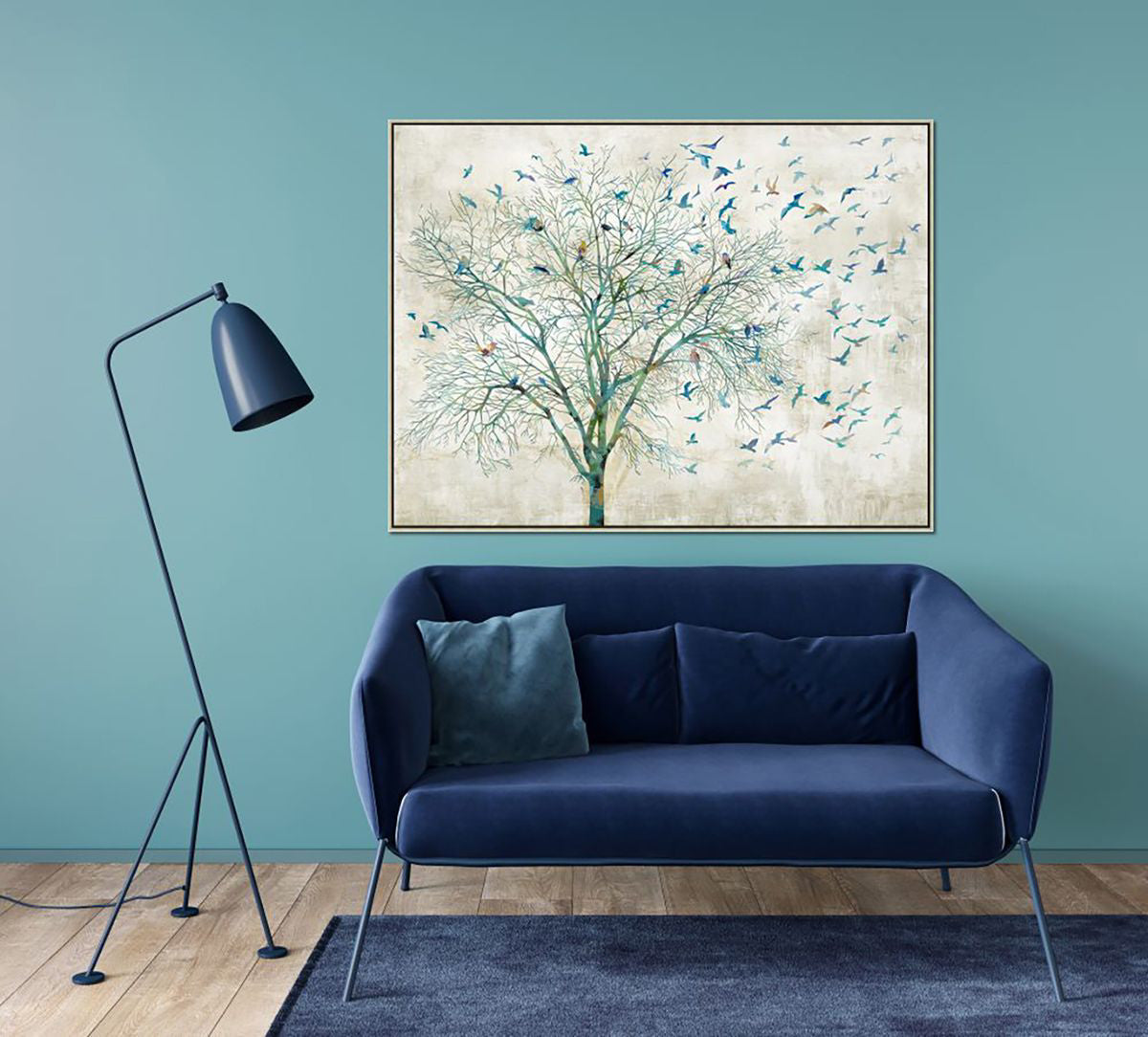 FLUTTERING TREE FRAMED ART