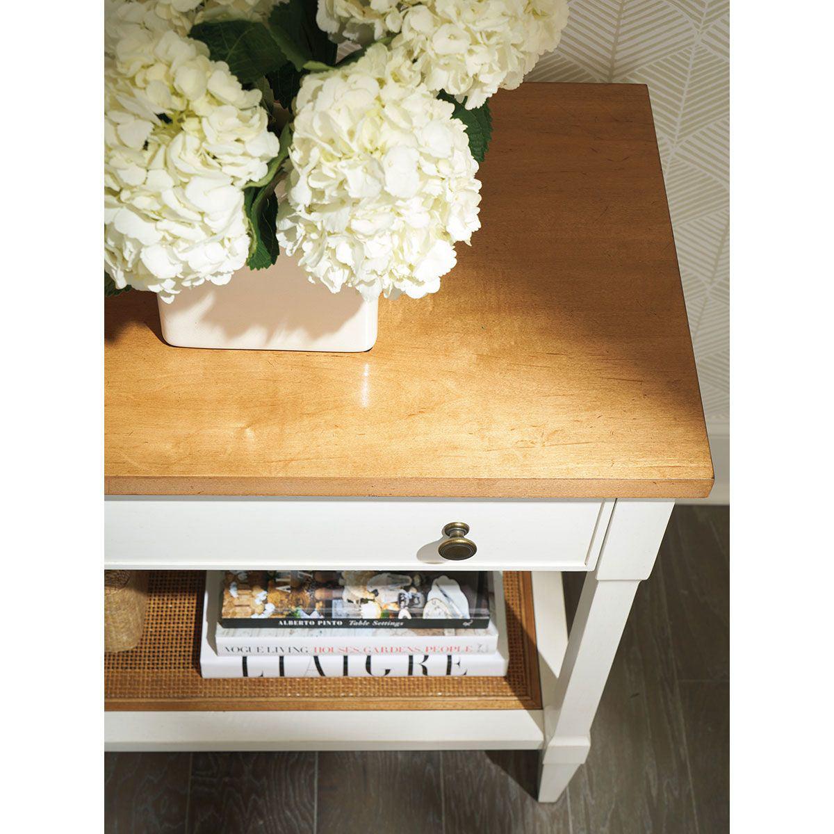 Aster Open Nightstand White