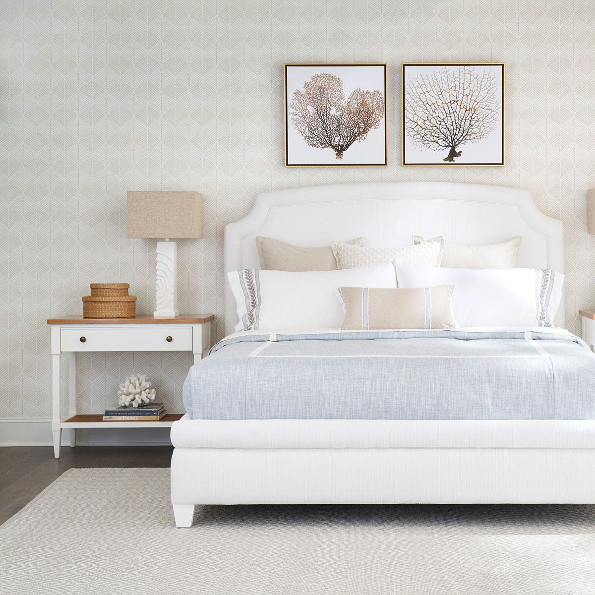 Aster Open Nightstand White