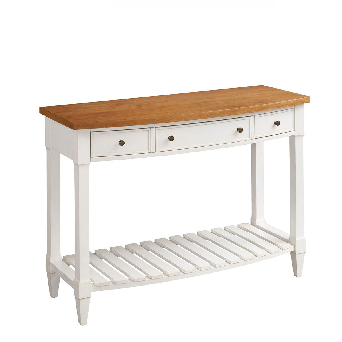 TEMPLE BOWFRONT CONSOLE (WHITE