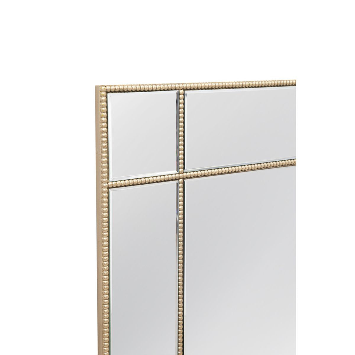 Linda Gld Trim Rect Mirror