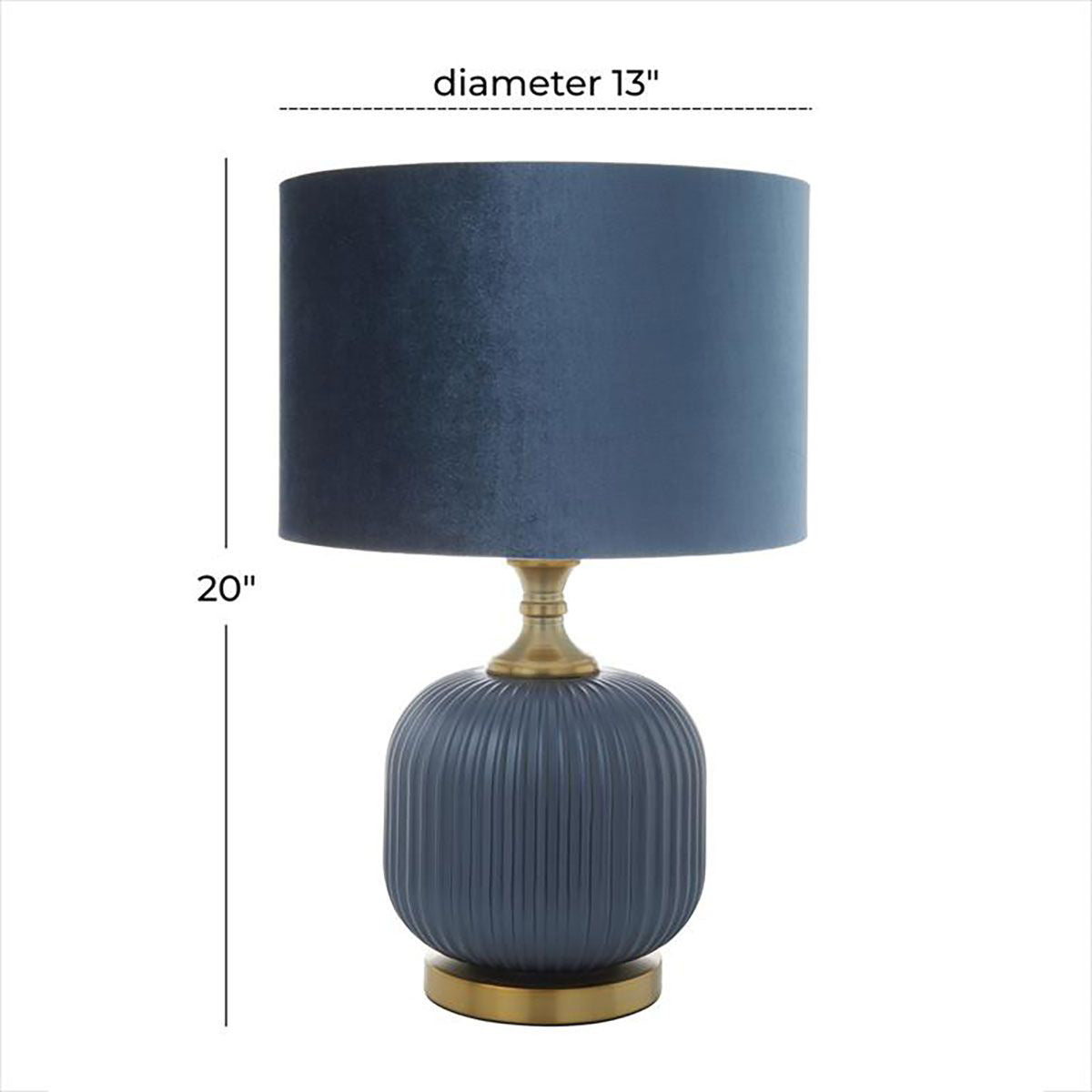 Blue Base/shade Gld Accent Tl
