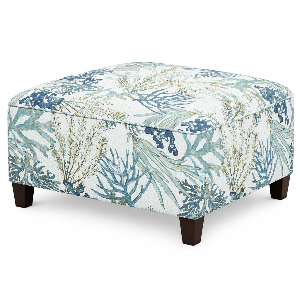 BARRIER CHAIR OTTOMAN-CORAL