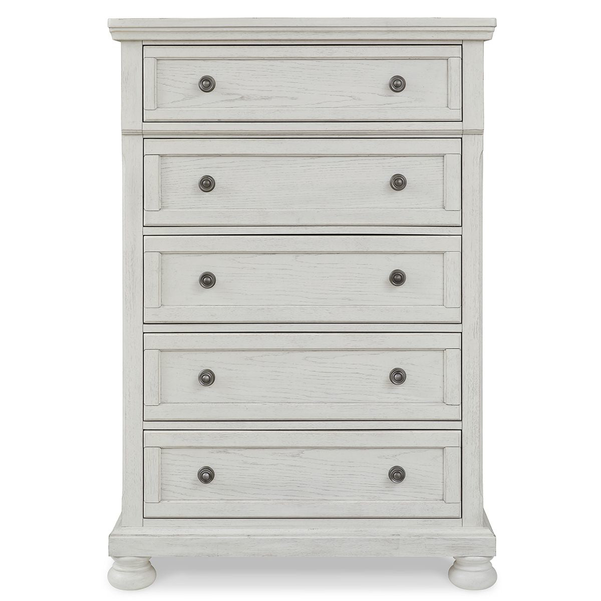 KENLEY WHT 5 DRAWER CHEST