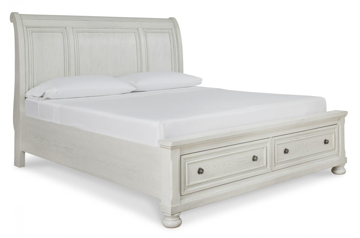 Kenley White Bed