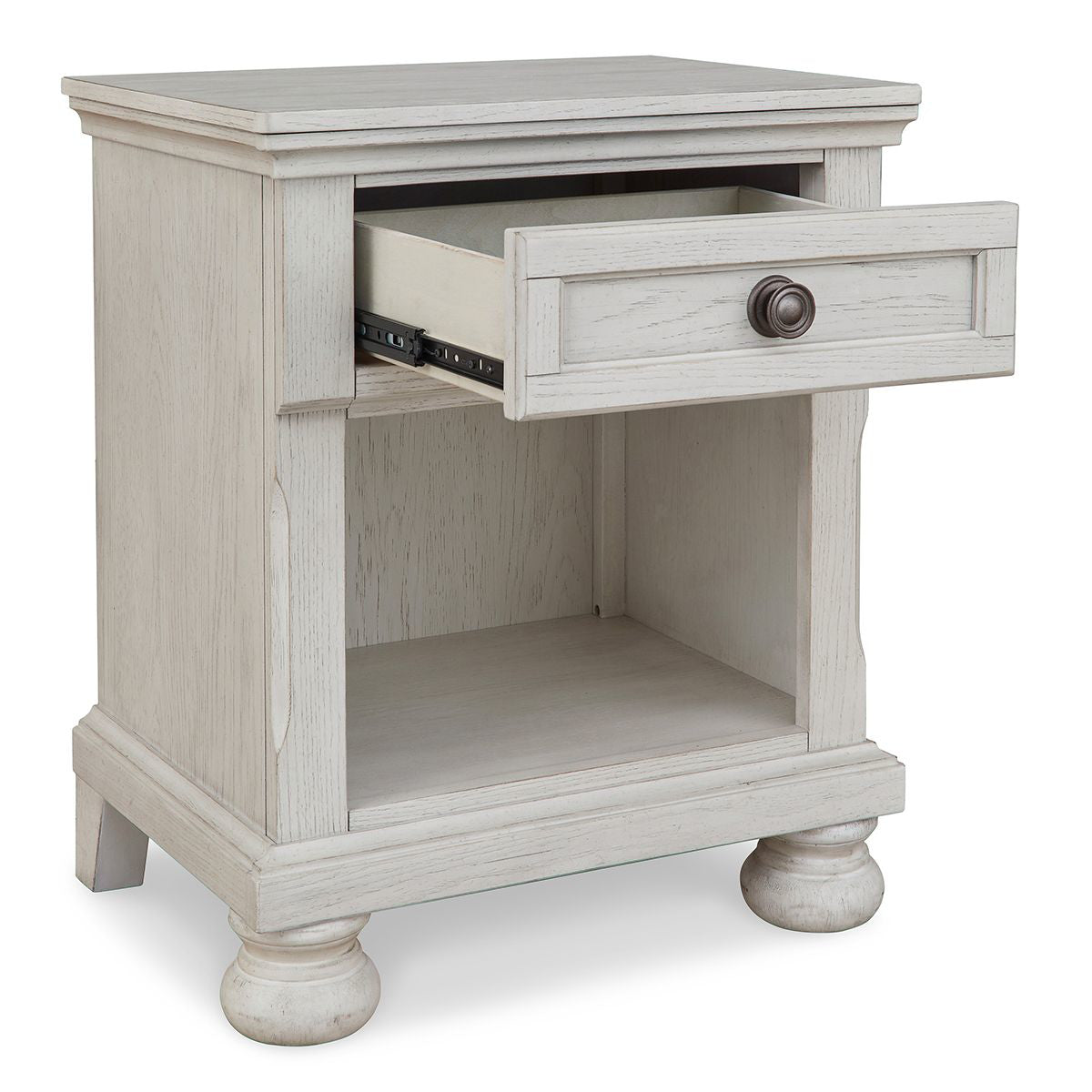 Kenley White 1 Dr Nightstand