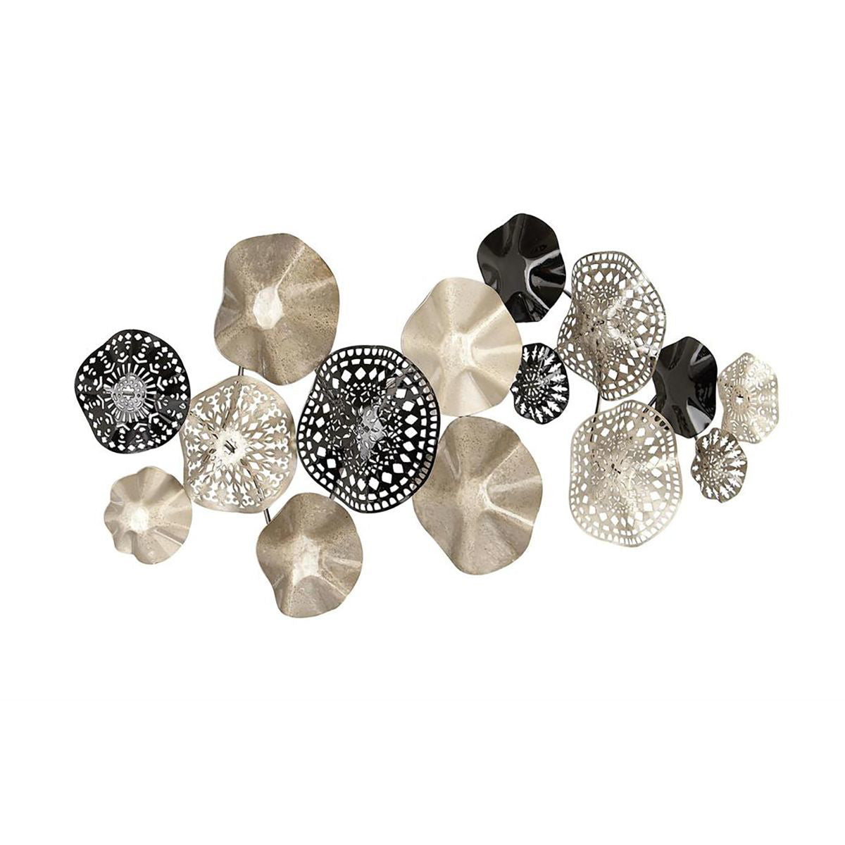 GLD/BLK MTL WALL HANGING