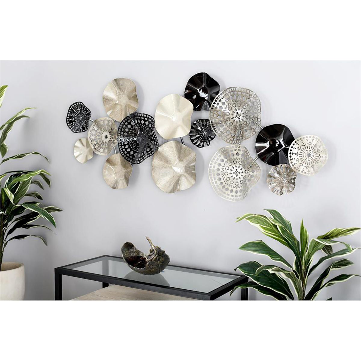GLD/BLK MTL WALL HANGING