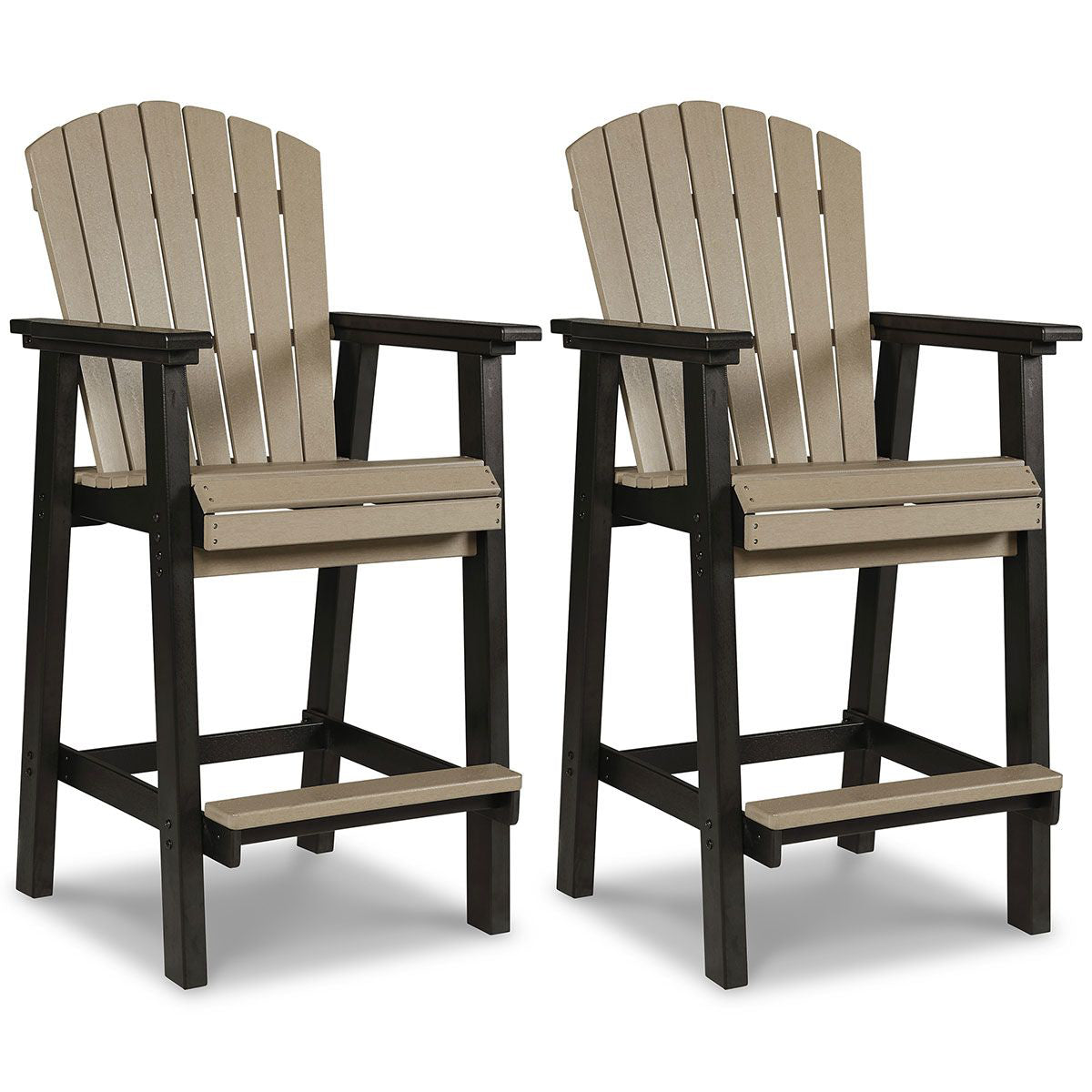 DAYTONA BLK/BRN BARSTOOL PAIR