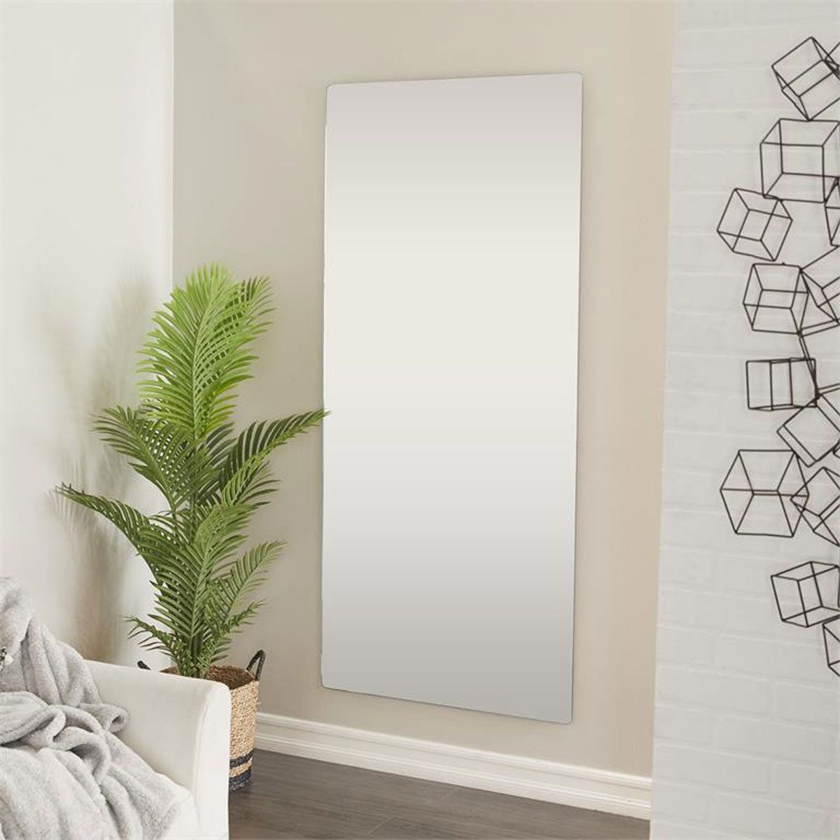 Thin Gld Frame 71" Floor Mir
