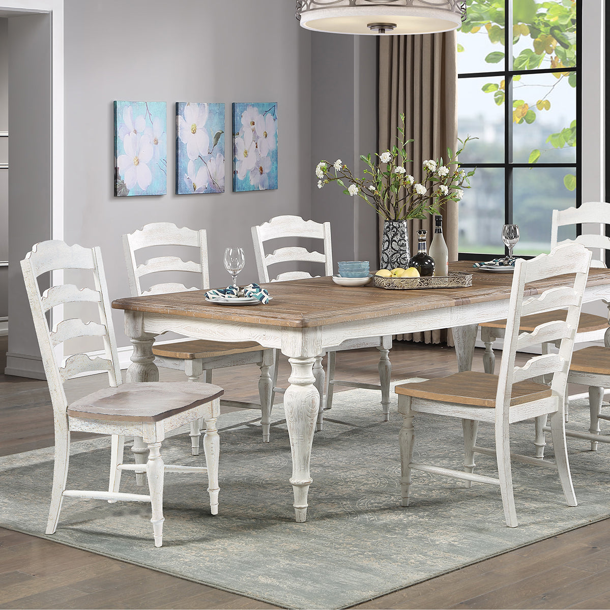 AUGUSTA WHT 90" TABLE