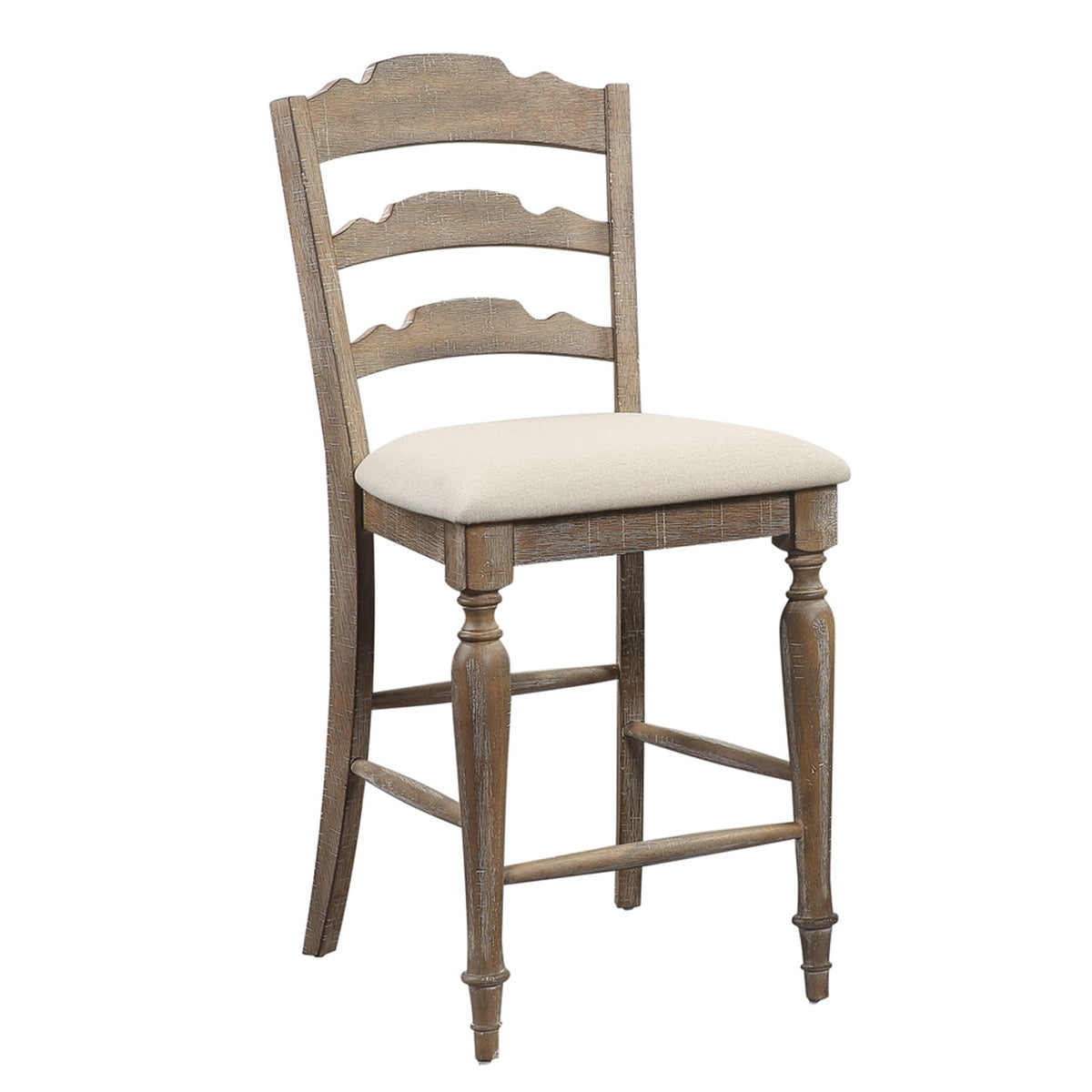 AUGUSTA BROWN LADDER BK STOOL
