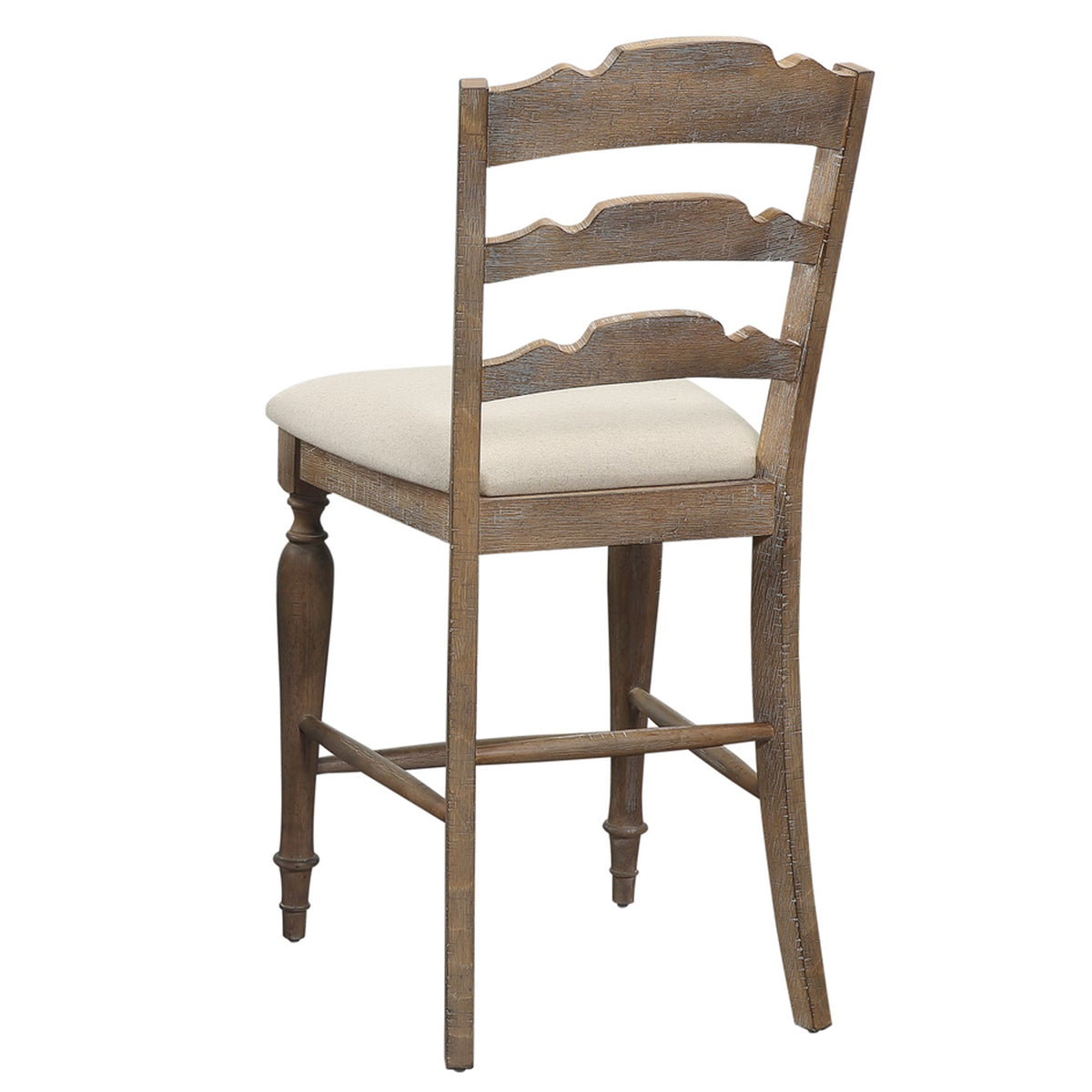 AUGUSTA BROWN LADDER BK STOOL