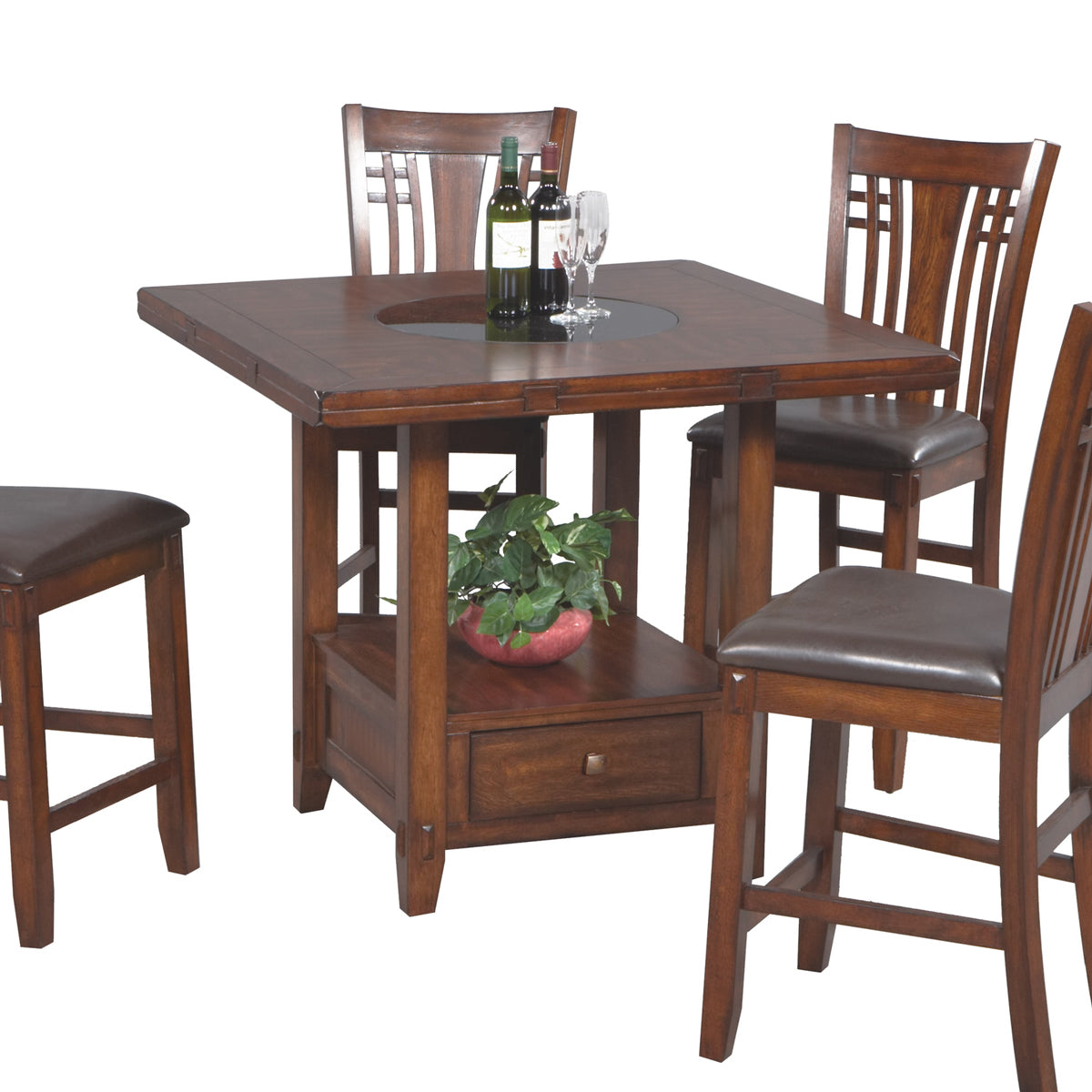 Mission 5 Piece Counter Height Dining Set