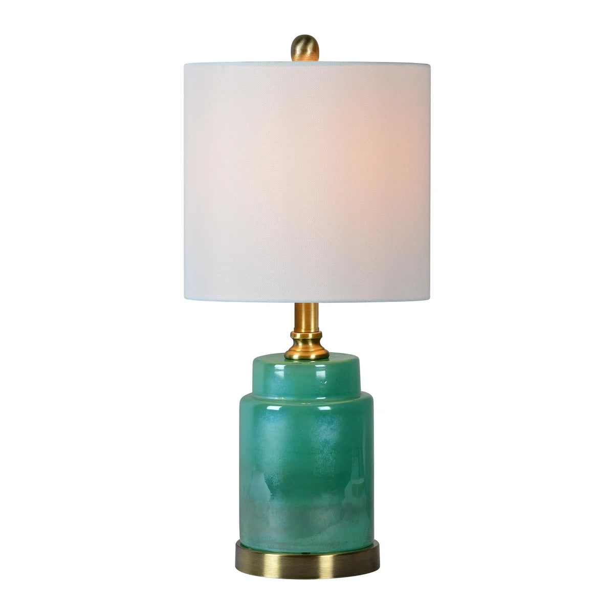 Natalie Emerald Base 22" Lamp