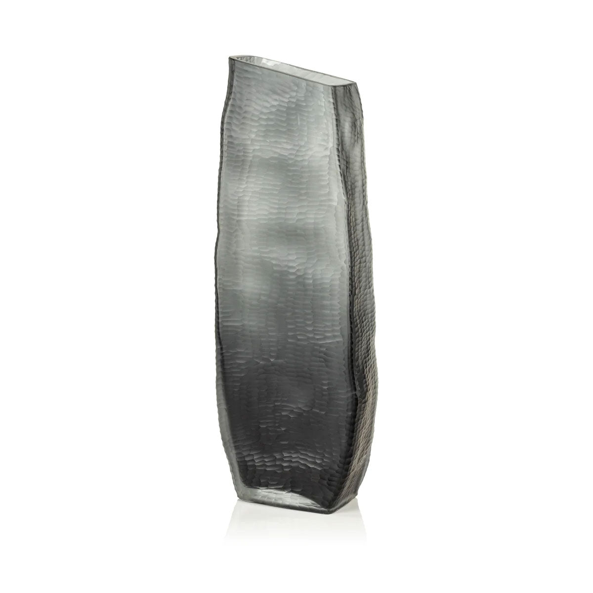 Indigo Smoke Gls Vase 23.75"
