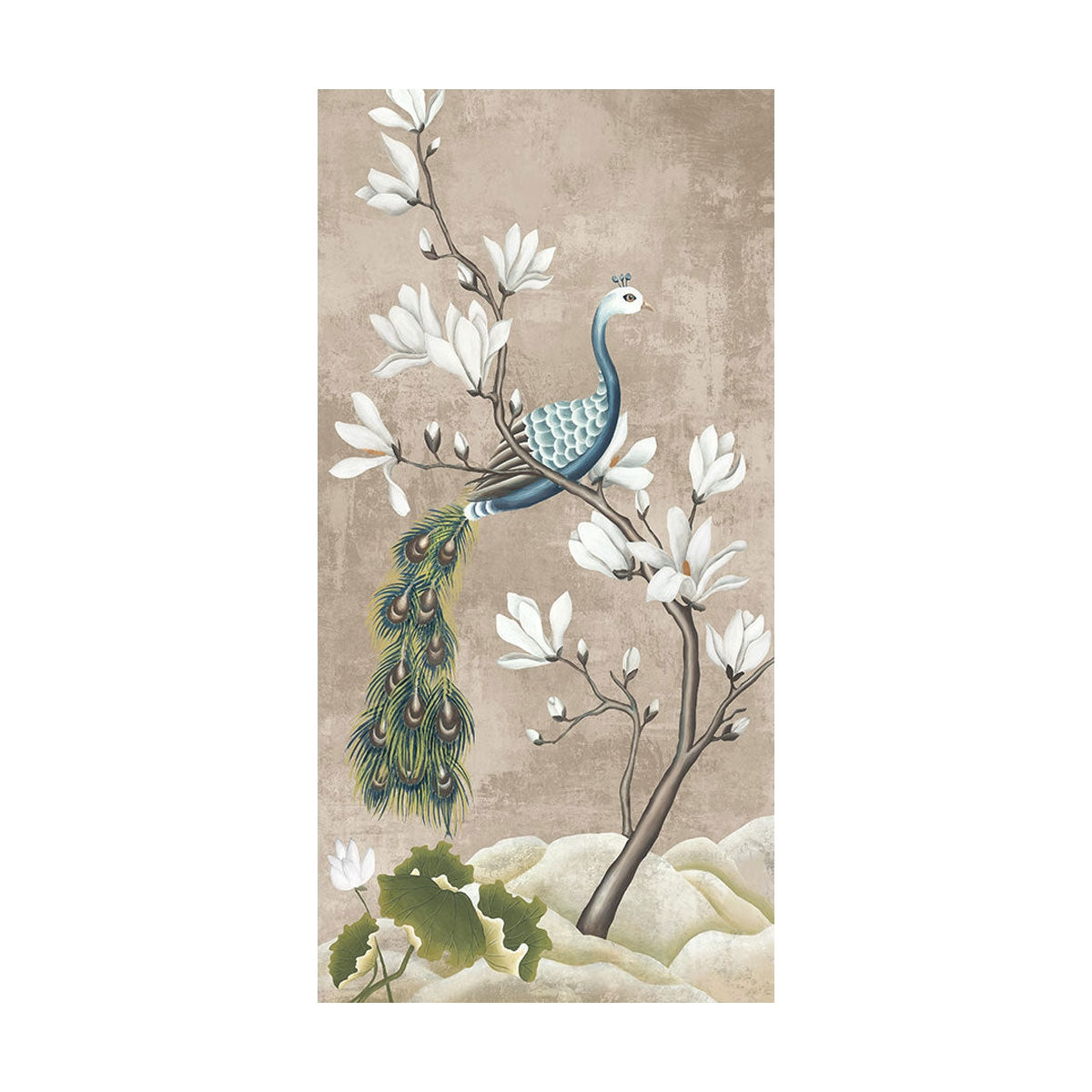 BIRDS W/MAGNOLIAS I 30X60 ART