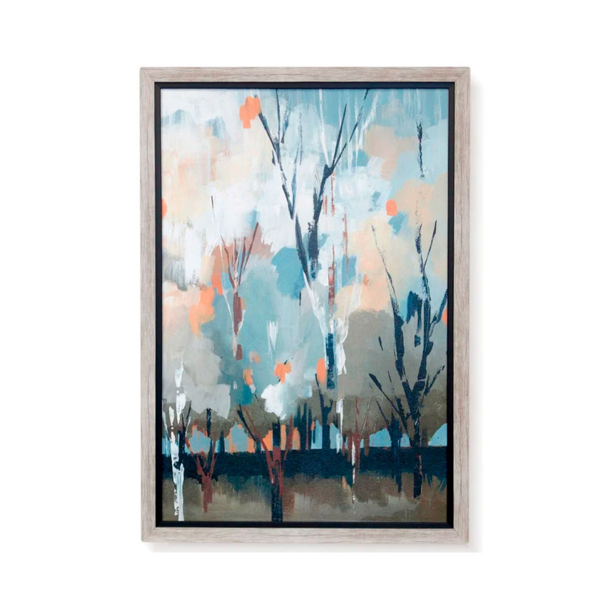 SLVR BIRCH TREE I FRMD ART