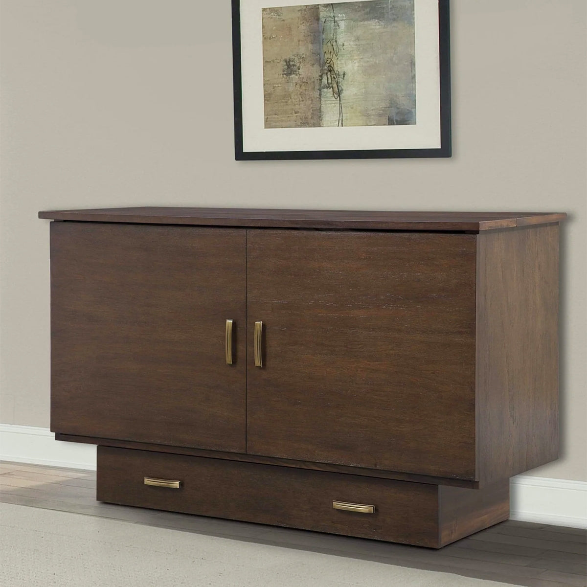 Pekoe Queen Credenza Cabinet Bed