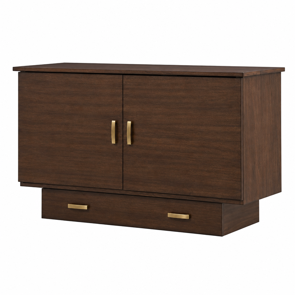 Pekoe Queen Credenza Cabinet Bed