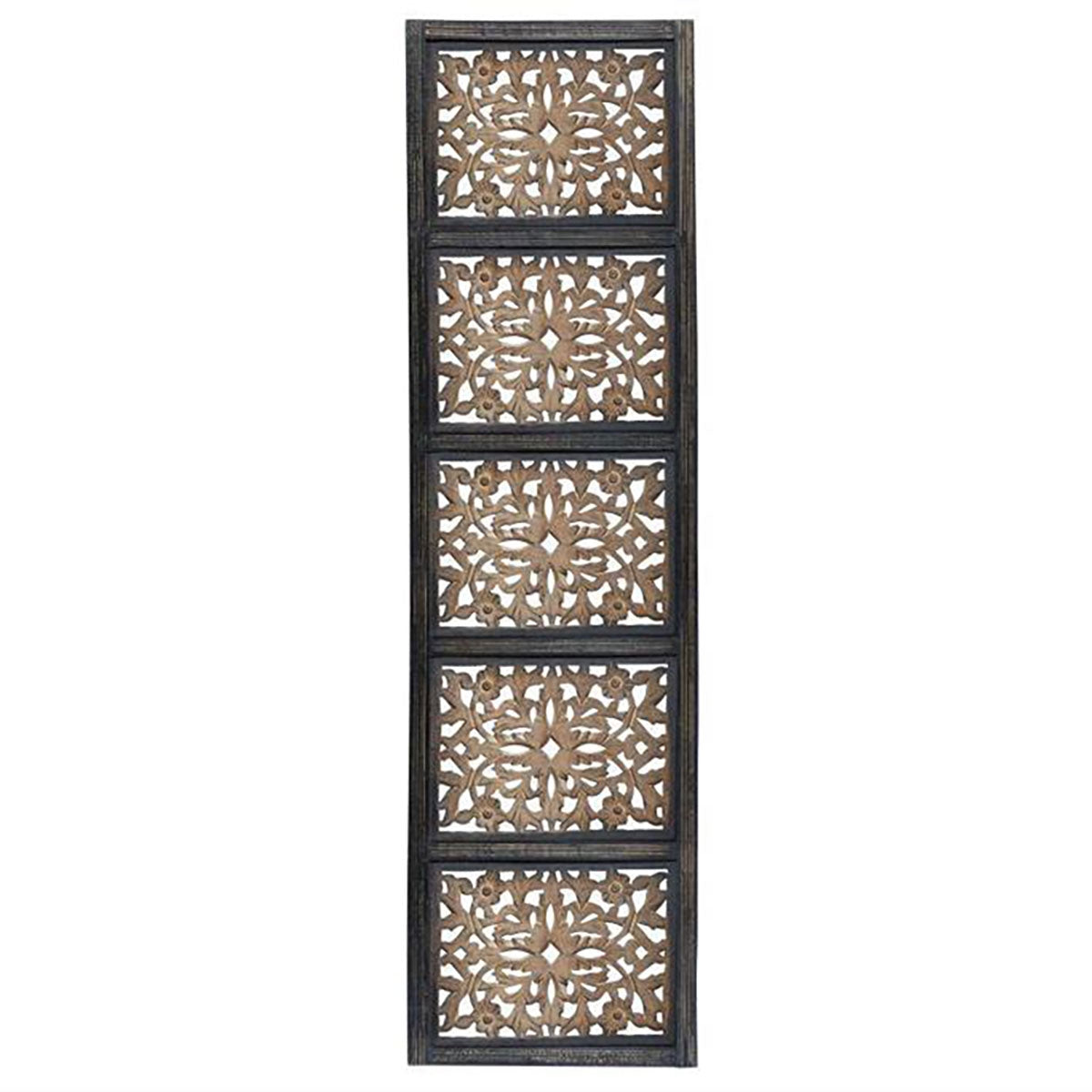 CARVED WD FLORAL 72X20 PANEL
