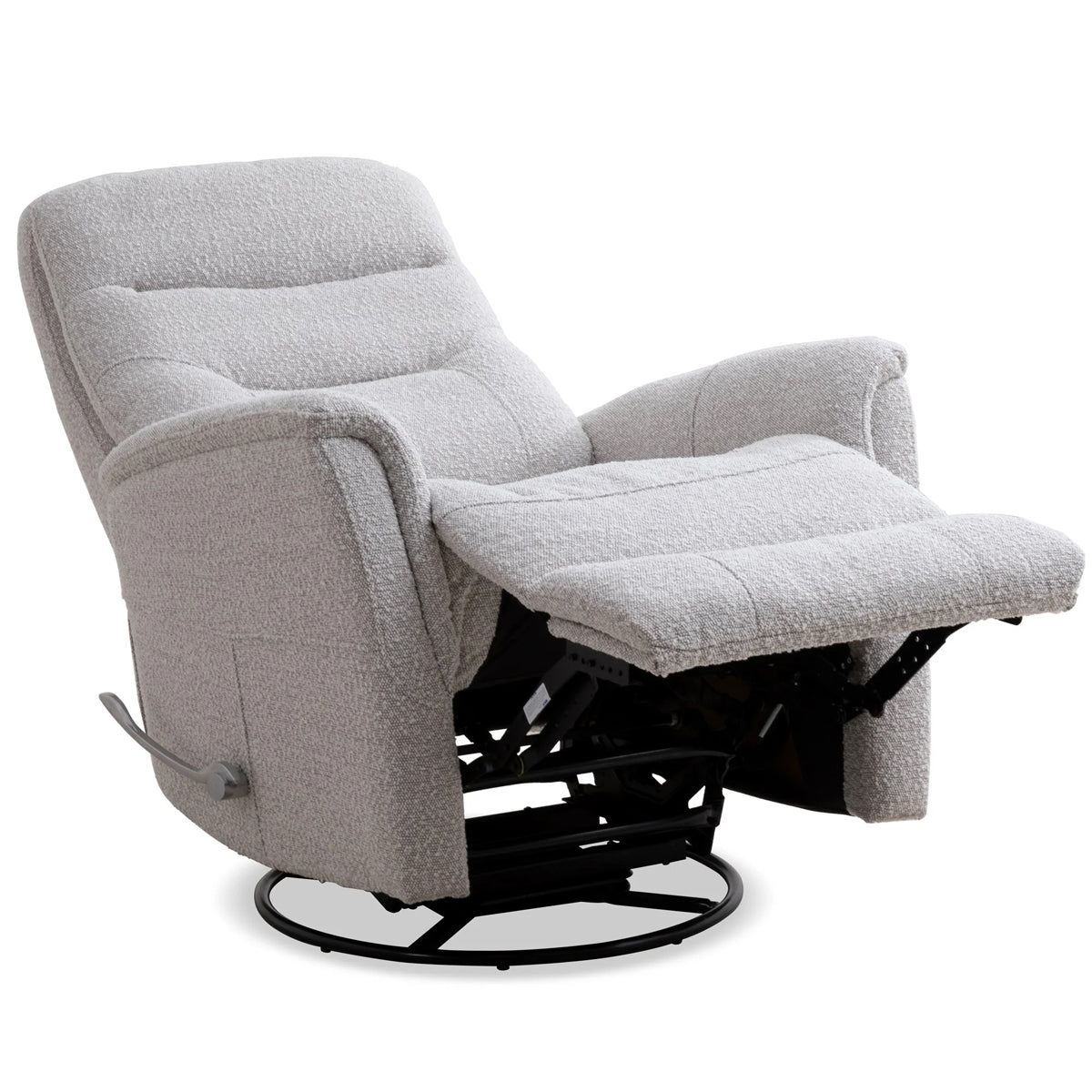 GEMINI SWIVEL RECLINER IN BLOKE COTTON