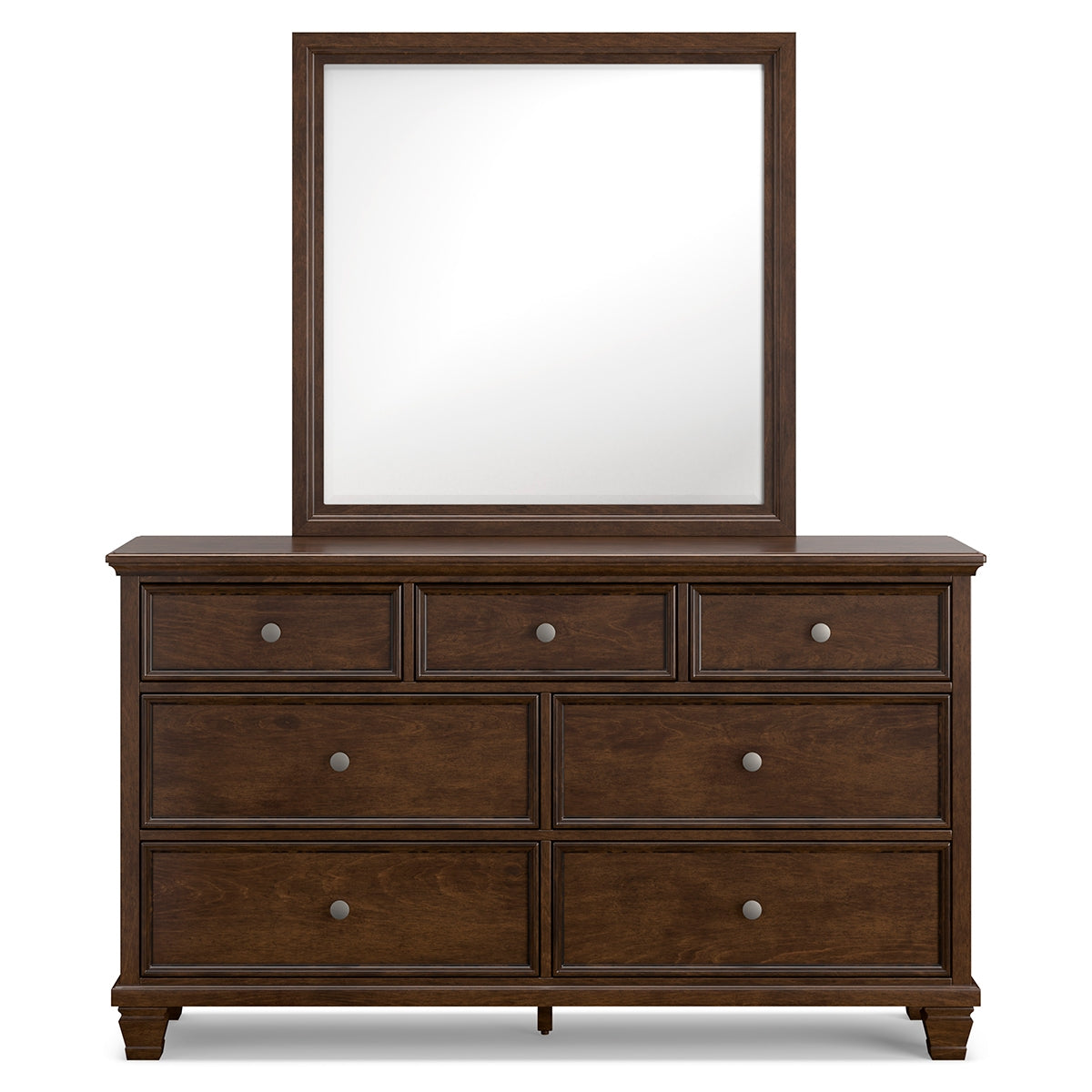DANA BROWN DRESSER W/MIRROR