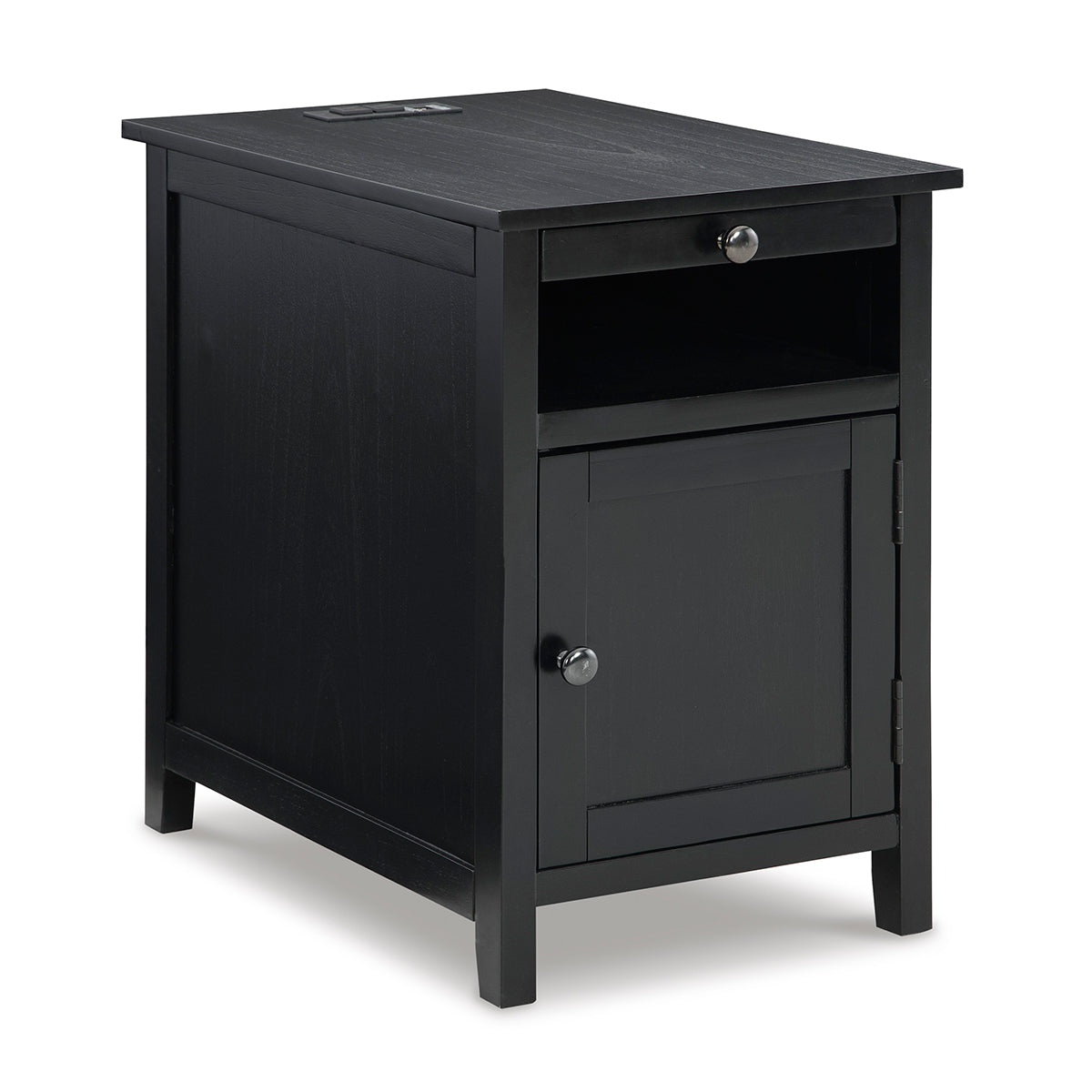 ISLANDER BLACK CHAIRSIDE TABLE