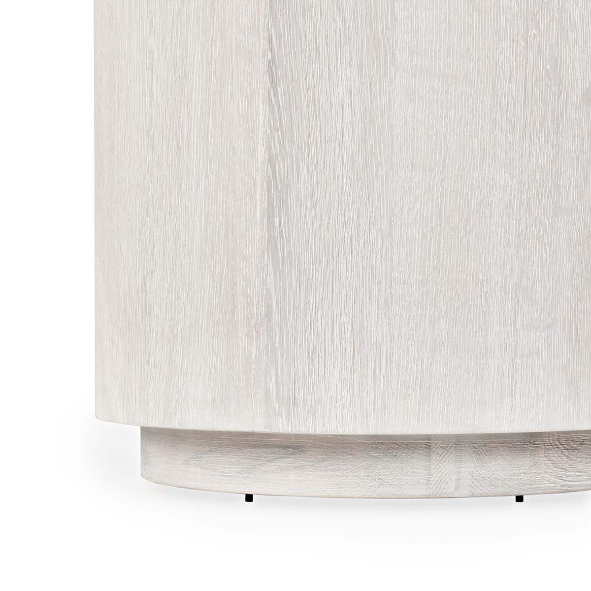LAYNE 20" ROUND WHITE END TABLE