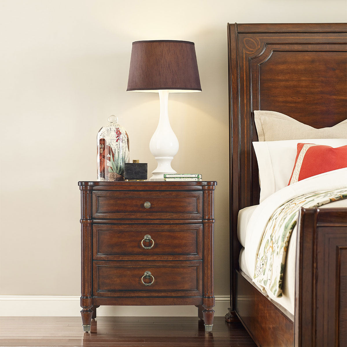 Charleston 3 Drawer Nightstand