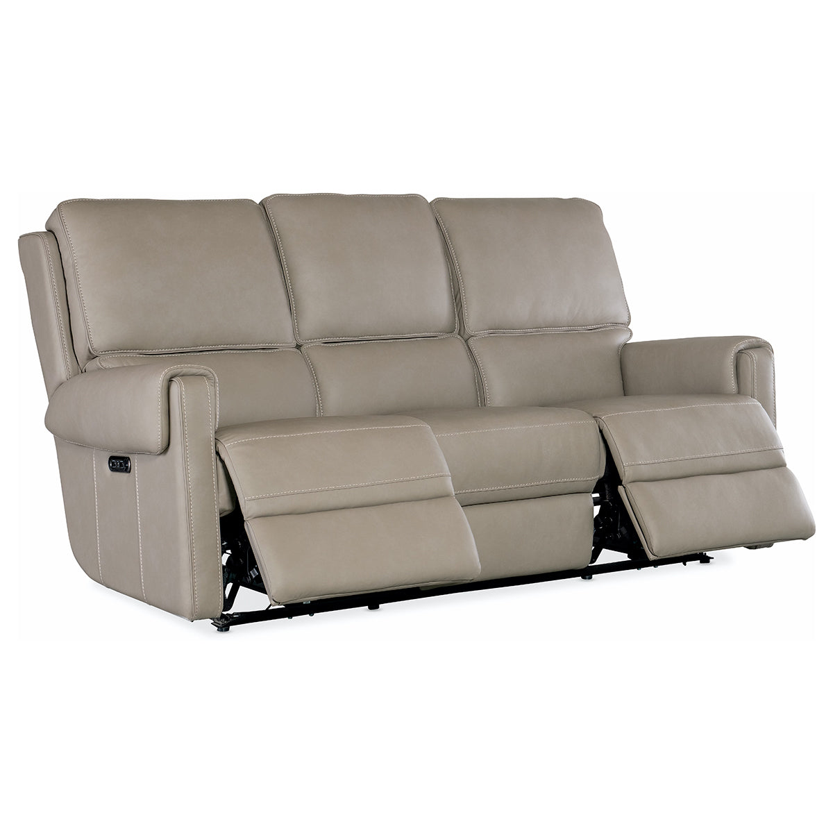 SOMERS GRAY POWER SOFA WITH POWER HEADREST
