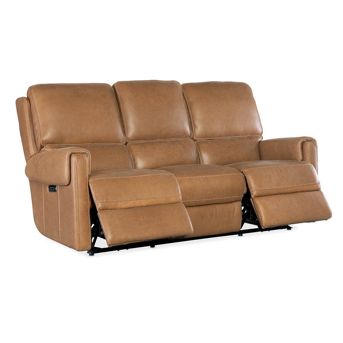 SOMERS TAN POWER SOFA WITH POWER HEADREST