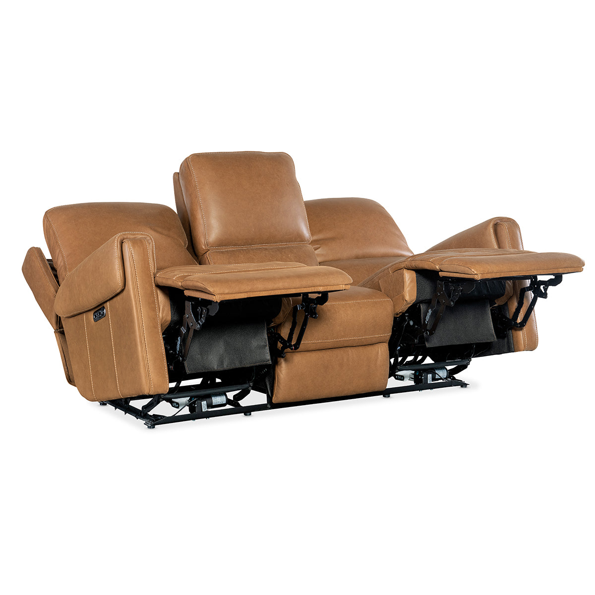 SOMERS TAN POWER SOFA WITH POWER HEADREST
