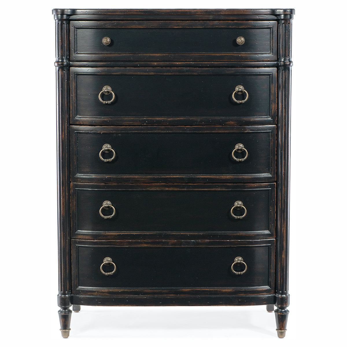CHARLESTON BLACK 5 DRAWER CHEST