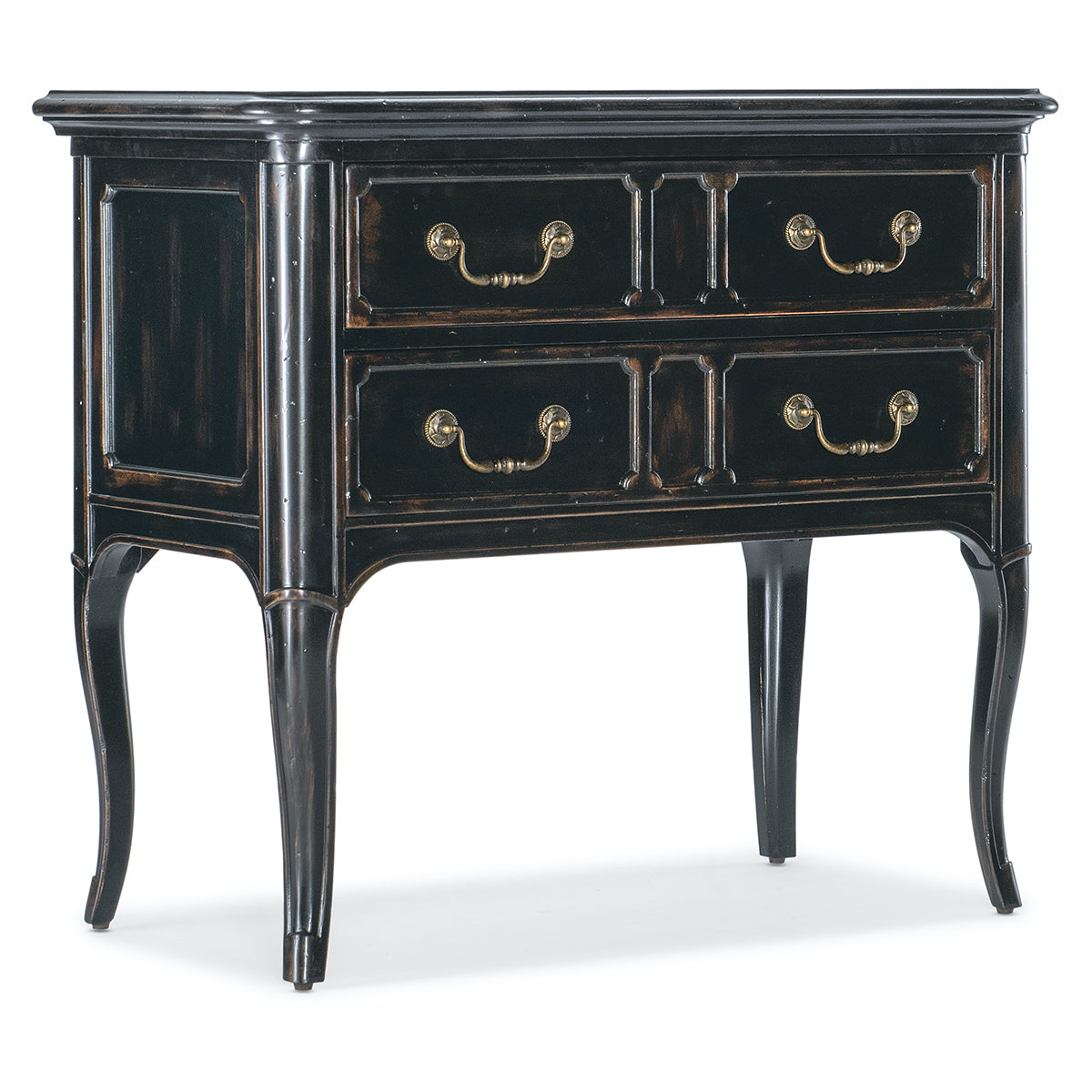 Charleston Black 2 Drawer Nightstand